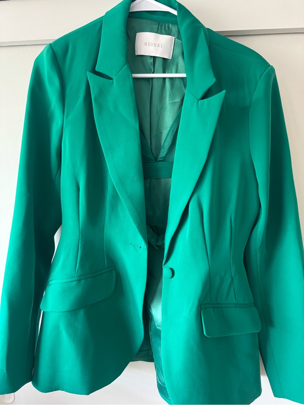 Meshki Emerald Green Tailored Blazer